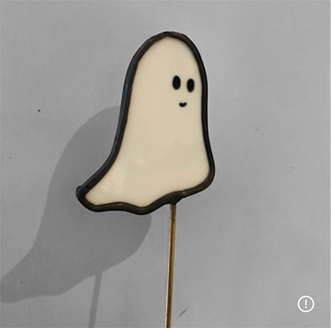 Stained glass ghost plant stake