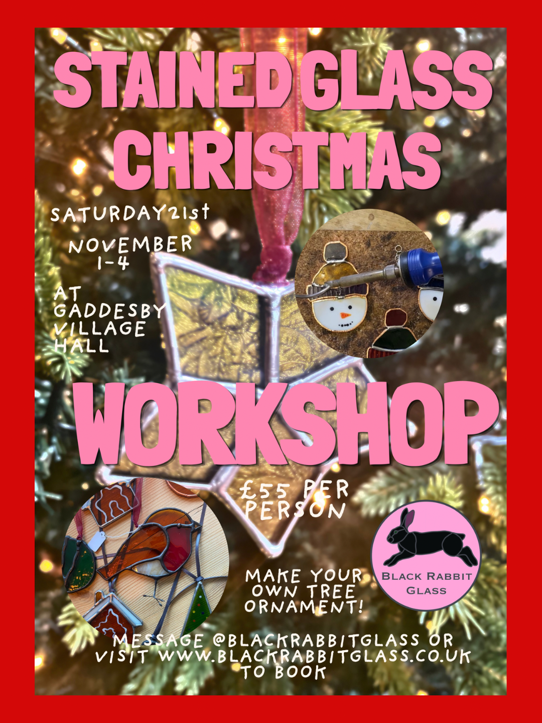 WORKSHOP 21.11.2026 - Stained Glass Christmas Ornaments